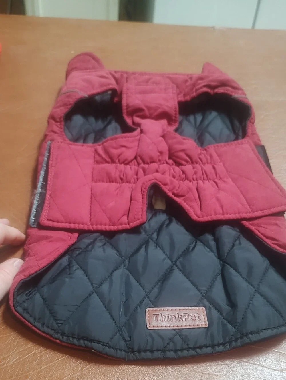 Thinkpets  Pets Quilted Maroon Vest Reversible New Medium